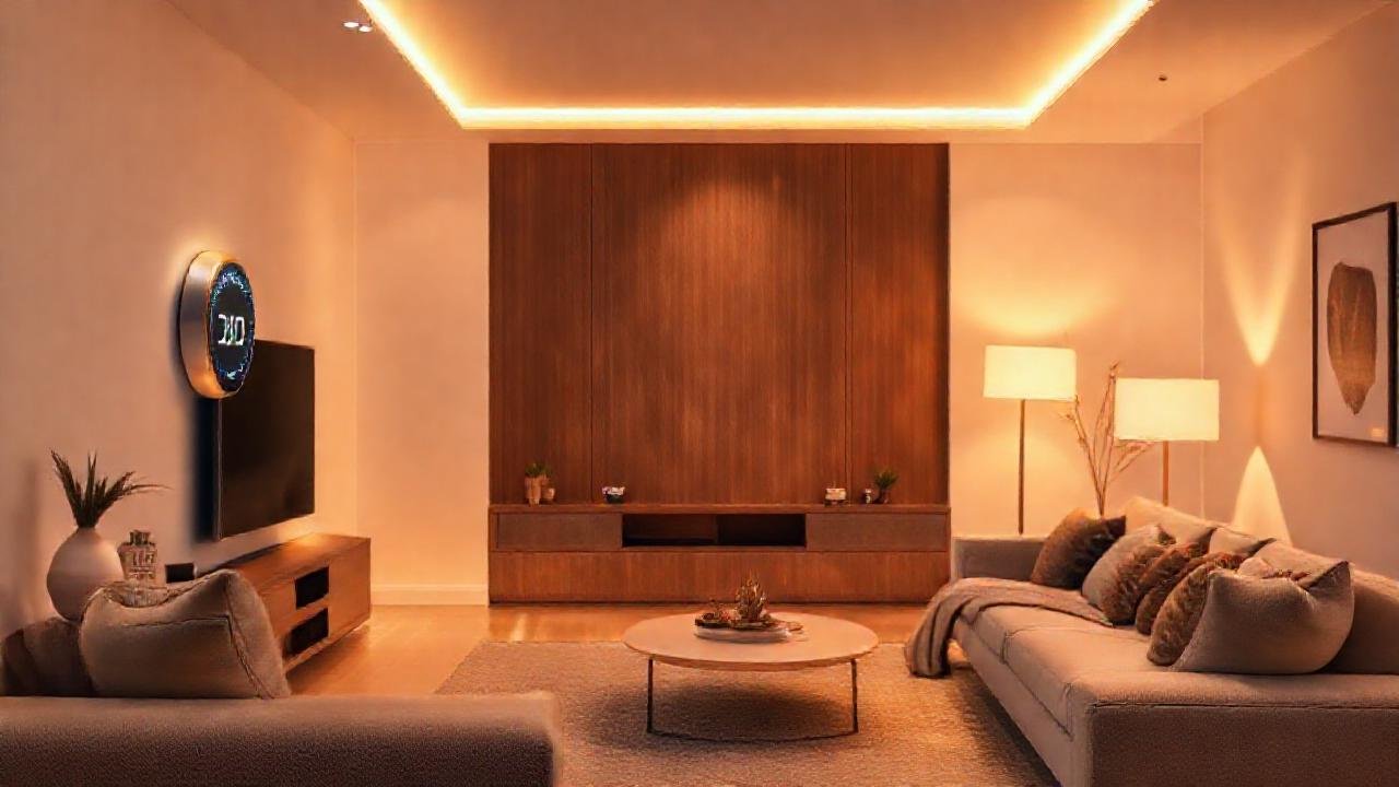 Un salón moderno y acogedor