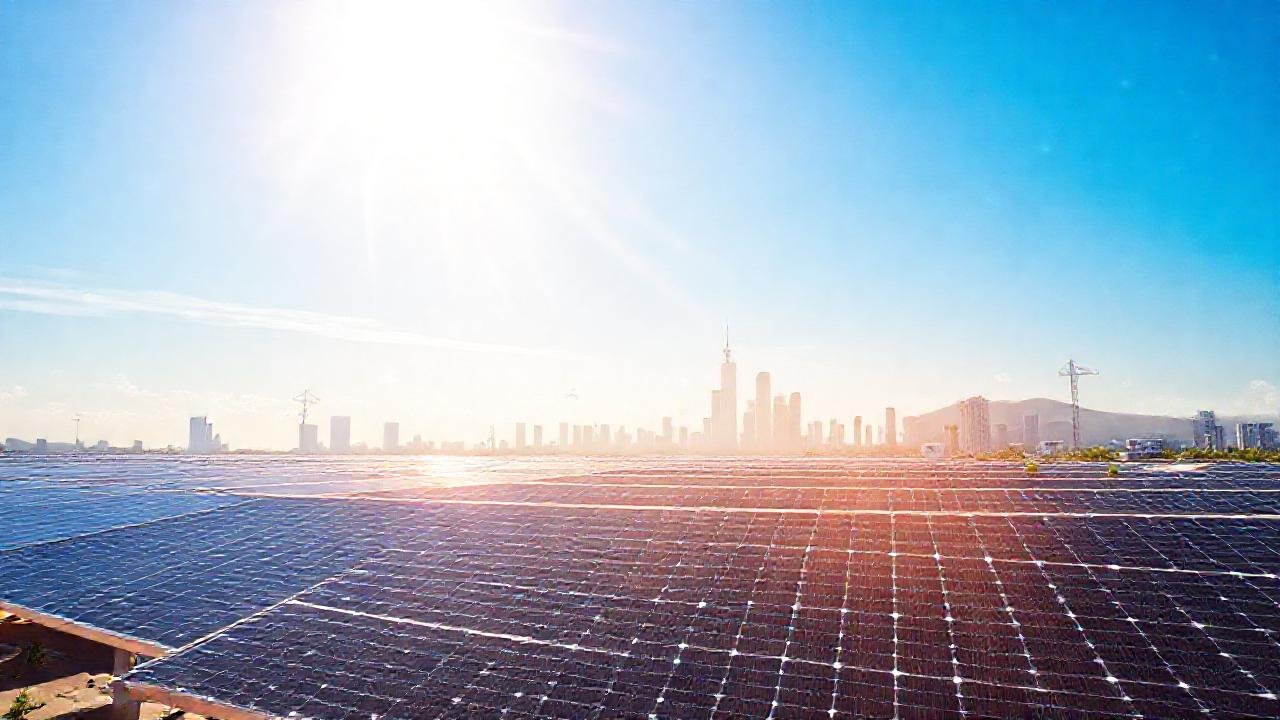 Paneles solares ofrecen energía limpia brillante