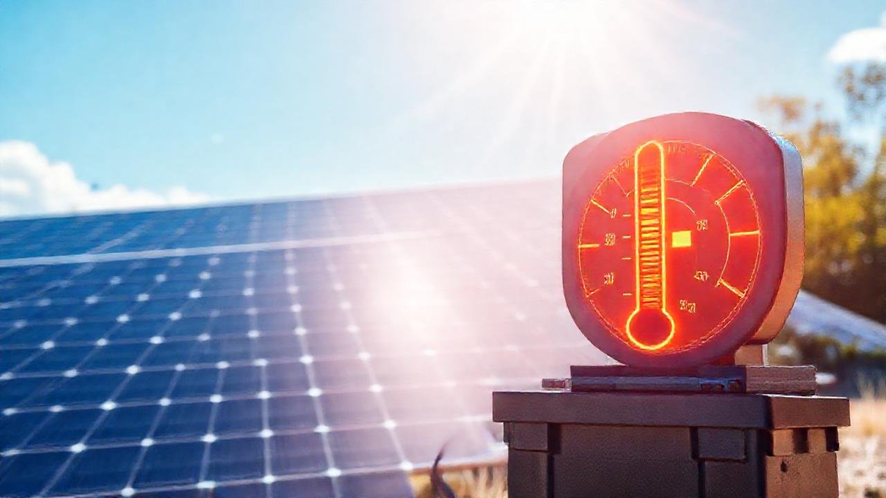 Paneles solares muestran energía y datos