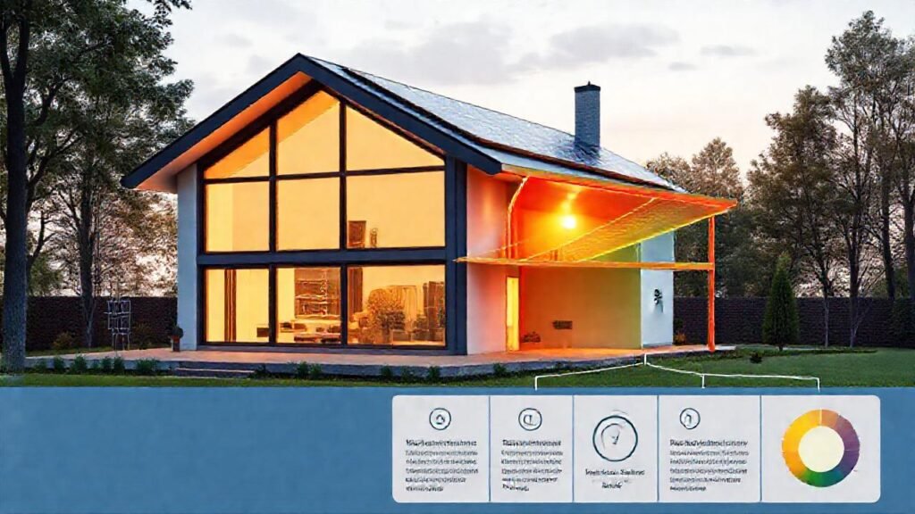 Una casa moderna es eficiente energéticamente