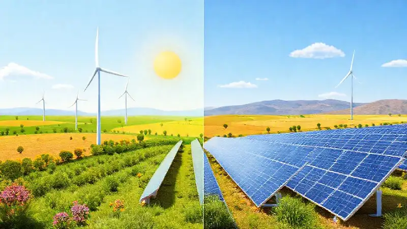 Turbinas eólicas comparan energía moderna