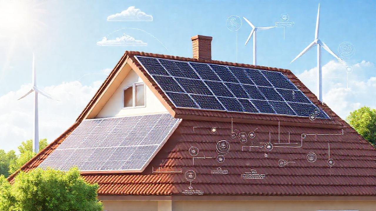 Paneles solares y turbinas generan energía limpia